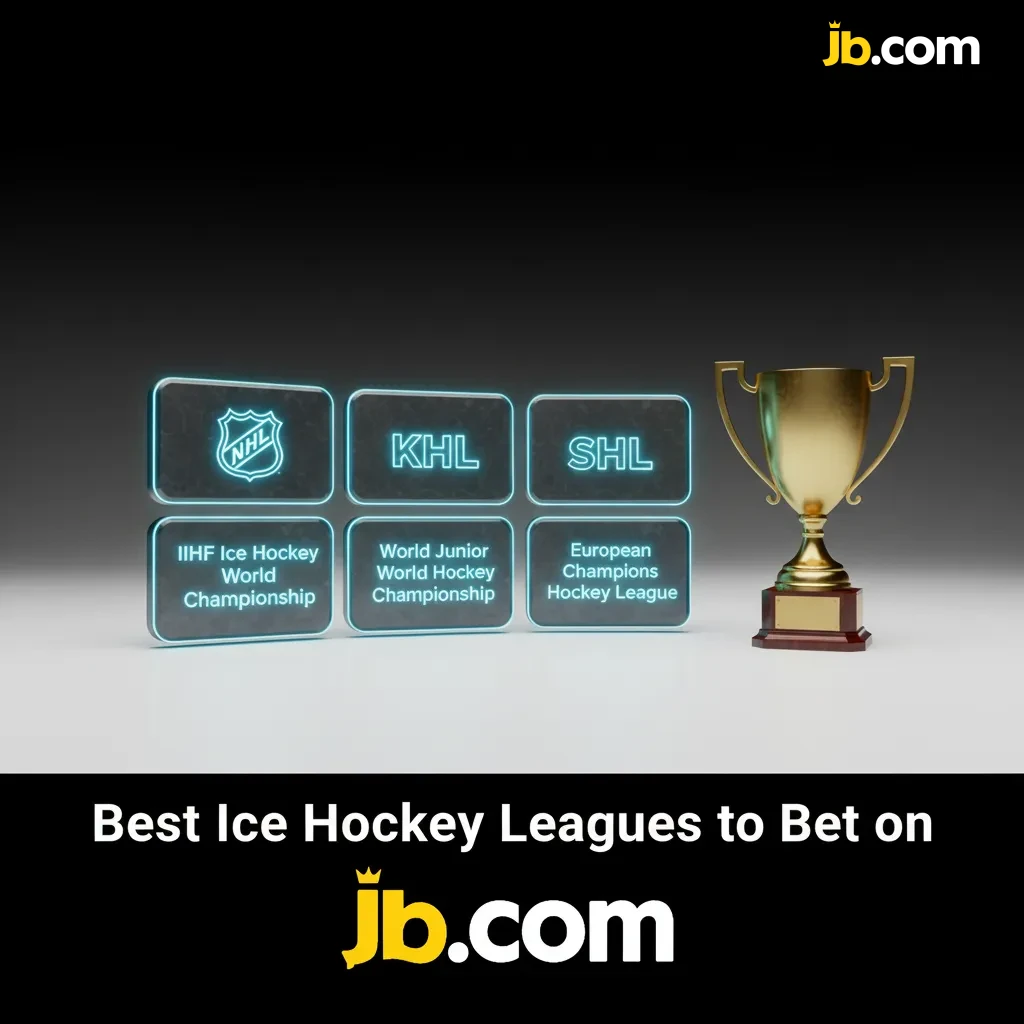 JB Casino: Bet on NHL, IIHF, Olympics, SHL, Liiga, CHL; markets for regular time and full game outcomes.