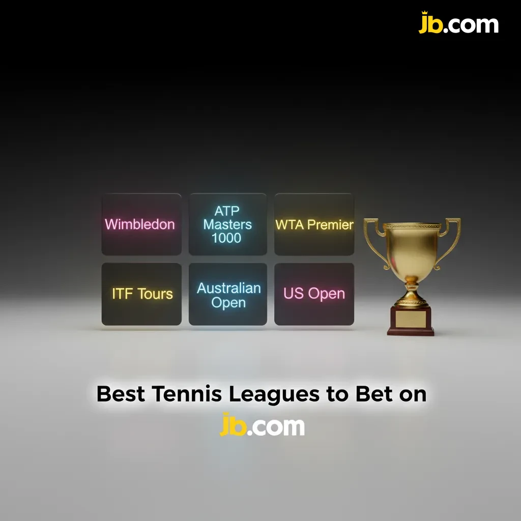 Best tennis leagues to bet on at JB Casino: Grand Slams, ATP/WTA tours, Davis Cup, BJK Cup, Challenger, ITF.