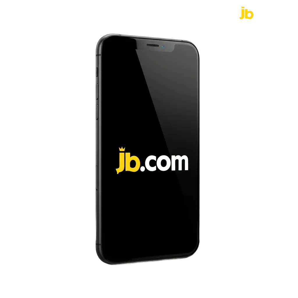 iPhone with JB Casino app for Ghana, showing up to 120% bonus + 20 FB/400 FS, fast betting and easy cash out.