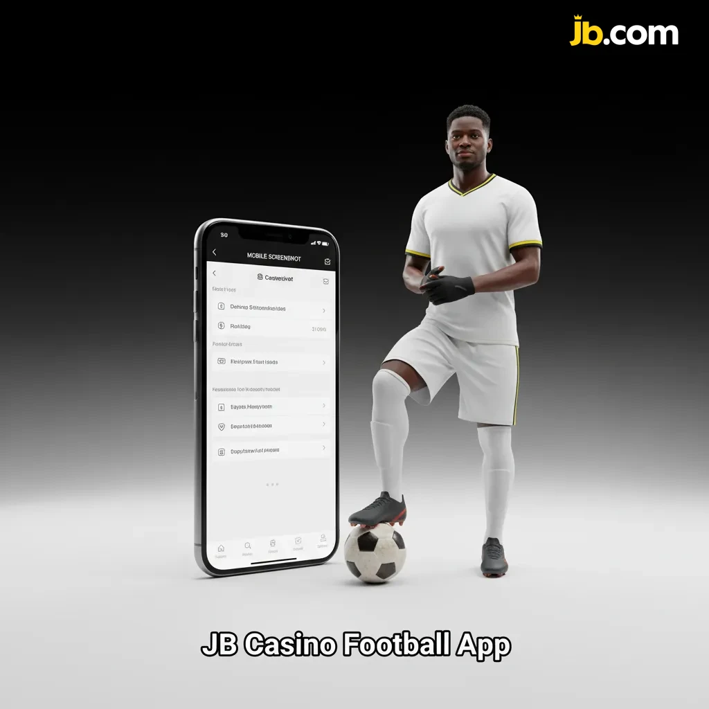Screenshot of JB Casino Football App with football markets, live betting, Cash Out, quick bet slip, and GHS deposits.