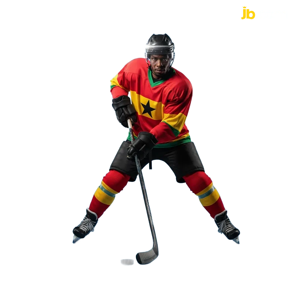 JB Casino ice hockey betting in Ghana with live odds, cash out, and GHS welcome offer. 18+ Play responsibly.