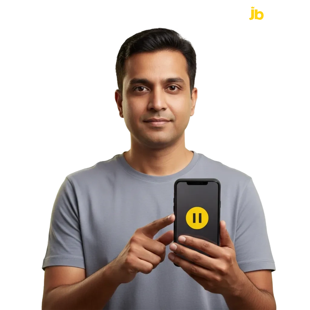 Responsible gaming banner: JB Casino Ghana tools to set limits, track play, and take time-outs for safer gambling.