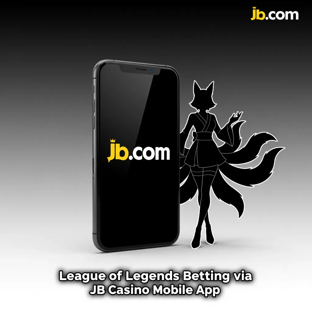 Smartphone showing JB Casino app with League of Legends betting markets and Ghana mobile money options