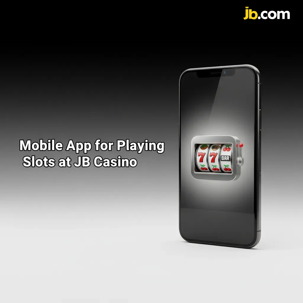 Phone showing JB Casino slots app with bottom nav, filters, full-screen reels, secure payments, and promos.