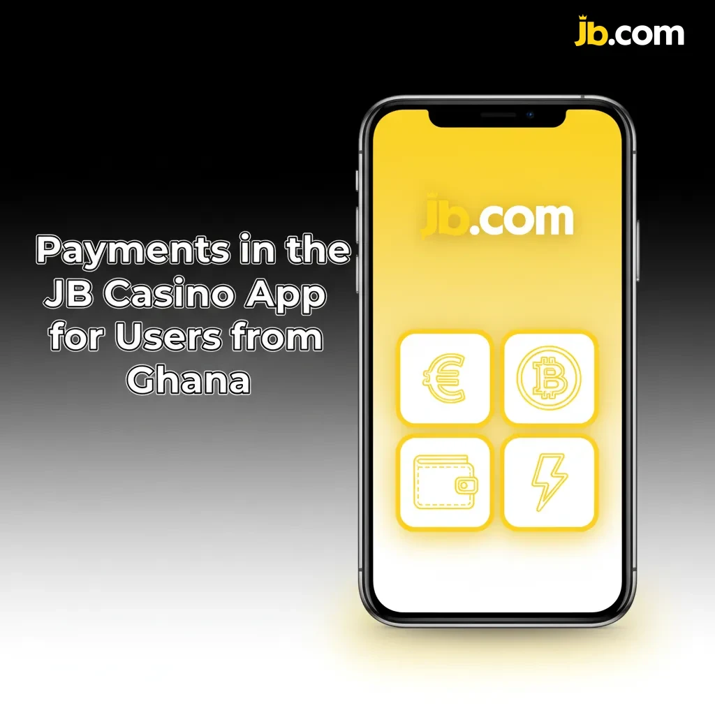 JB Casino Ghana payments: crypto BTC, ETH, USDT, LTC, XRP, BNB, USDC, Binance Pay;fast withdrawals; min dep GH₵60, wd GH₵100.