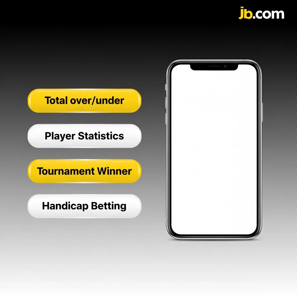 JB Casino app shows bet types: Single, Accumulator, System, Handicap, Over/Under; pick by risk and return.